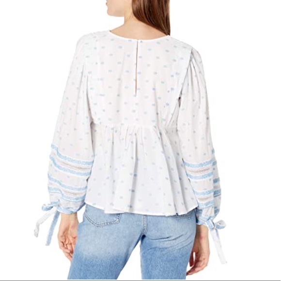 Ella Moss Waverly Puff Long-Sleeve Top L NWT - Picture 2 of 10